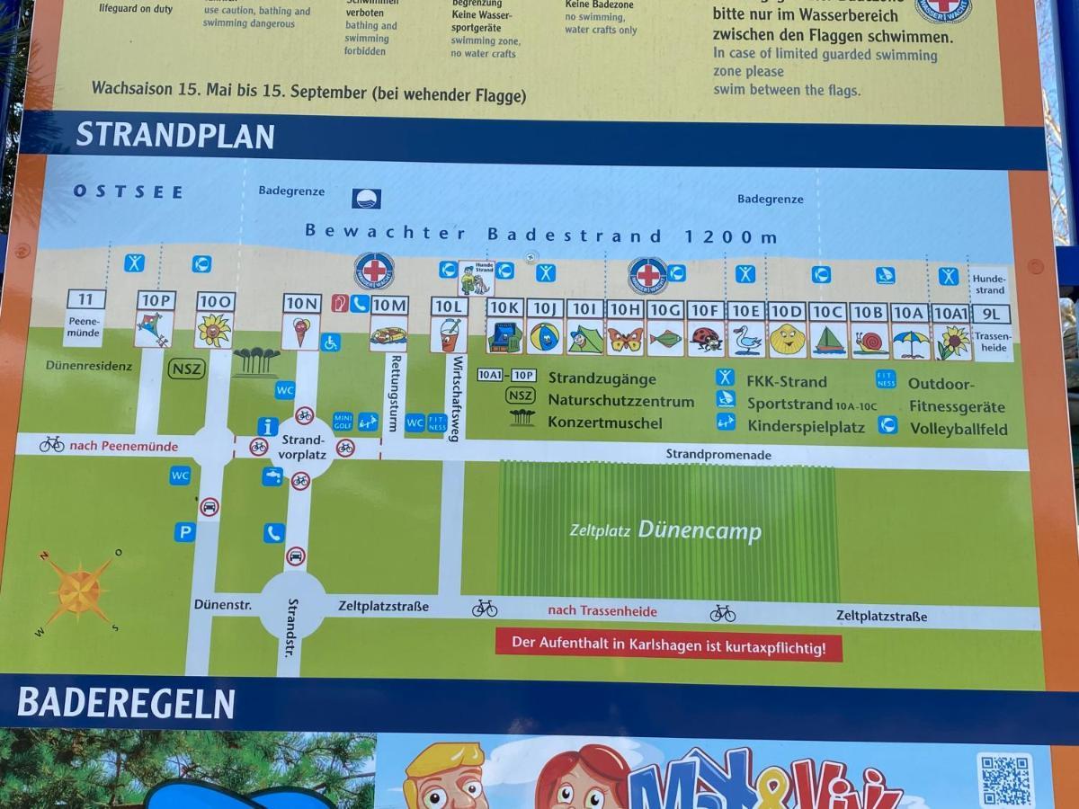 Duenenresidenz Karlshagen - Ferienwohnung Ginsterweg Zewnętrze zdjęcie